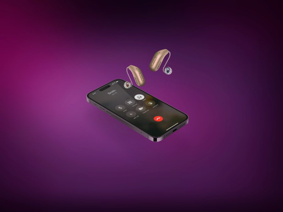 Audífonos conectados por Bluetooth al móvil y a la televisión